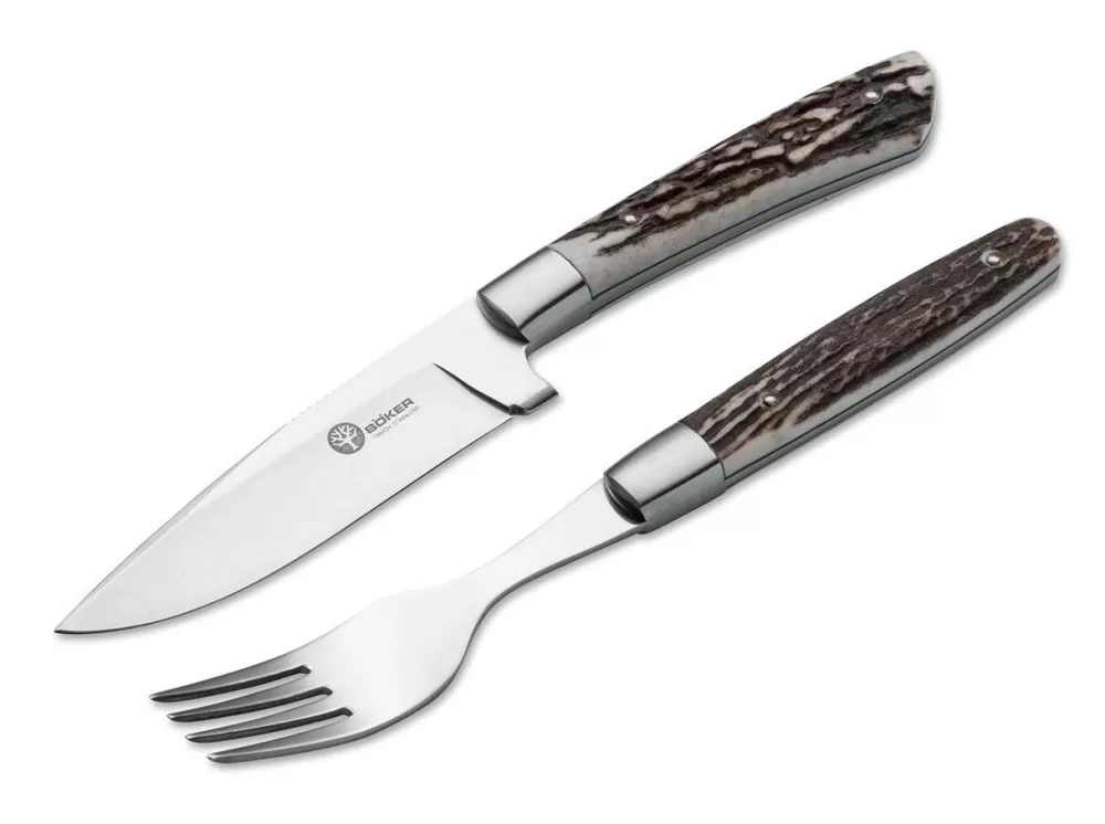 Böker Arbolito Stag Steak Cutlery> Steak Cutlery