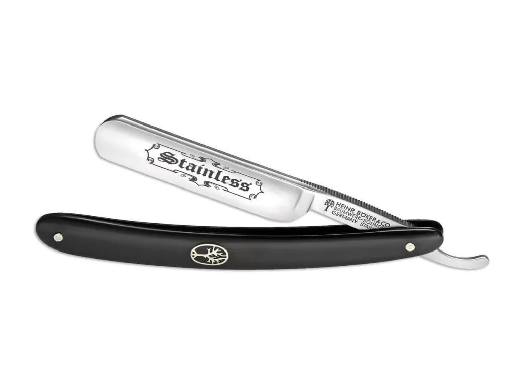 Böker Manufaktur Solingen Stainless Black> 5/8" Straight Razors