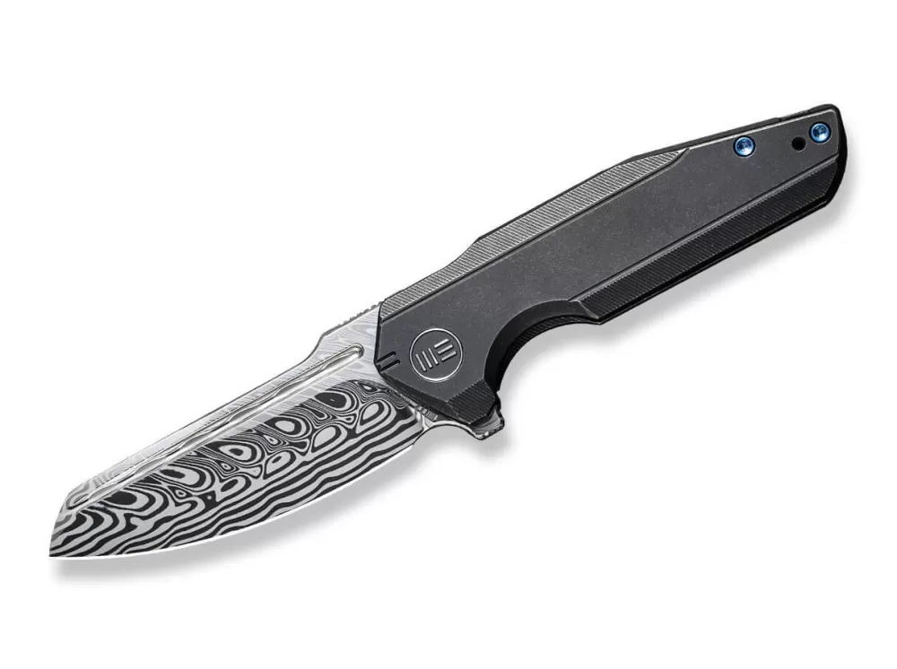 Cheap WE Knife Starhawk Titanium Black Damascus