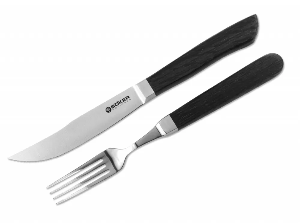 Böker Manufaktur Solingen Steak Cutlery Bog Oak> Steak Cutlery