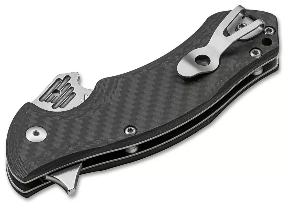 Cheap Viper Stone Washed Carbon Serrated