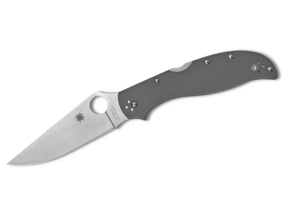 Sale Spyderco Stretch 2 Xl Gray G10 Cpm Cruwear Plainedge