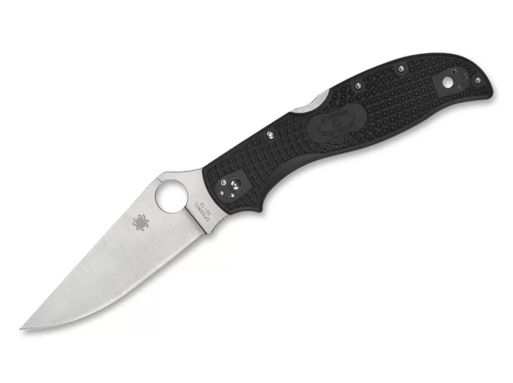 Best Spyderco Stretch 2 Xl Lightweight Black Plainedge