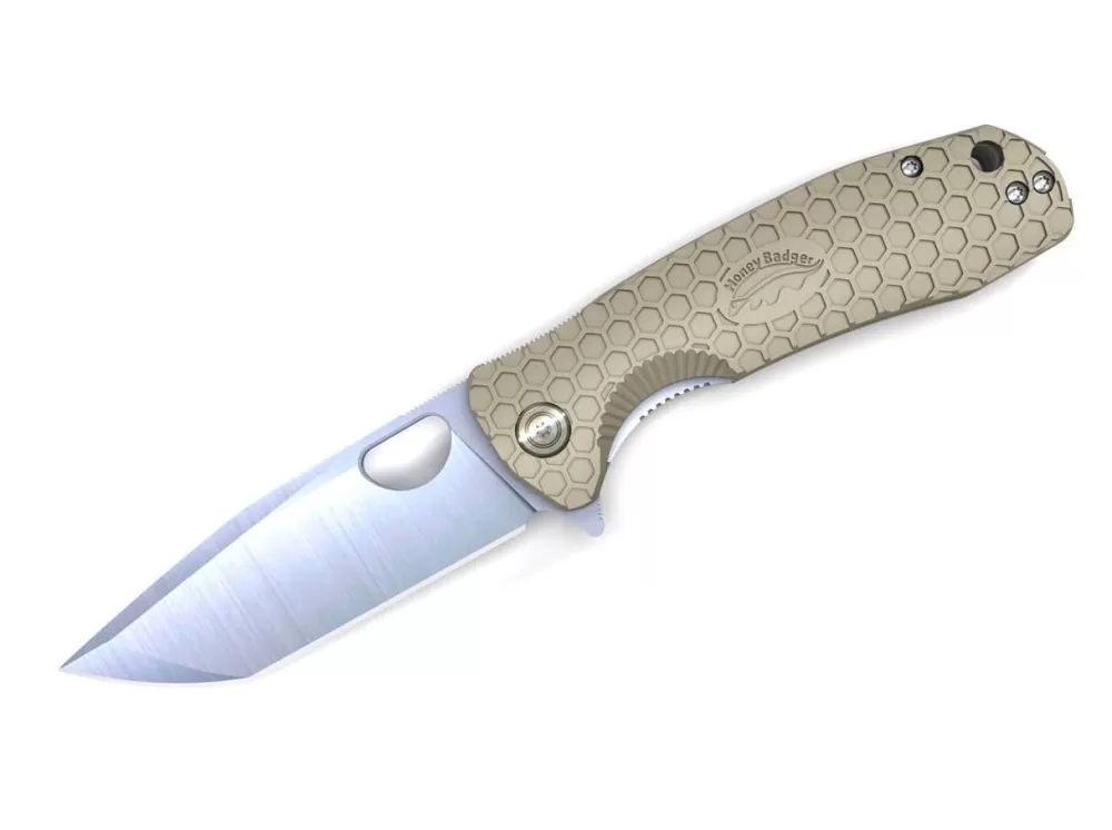 Clearance Honey Badger Tanto Flipper Medium Green