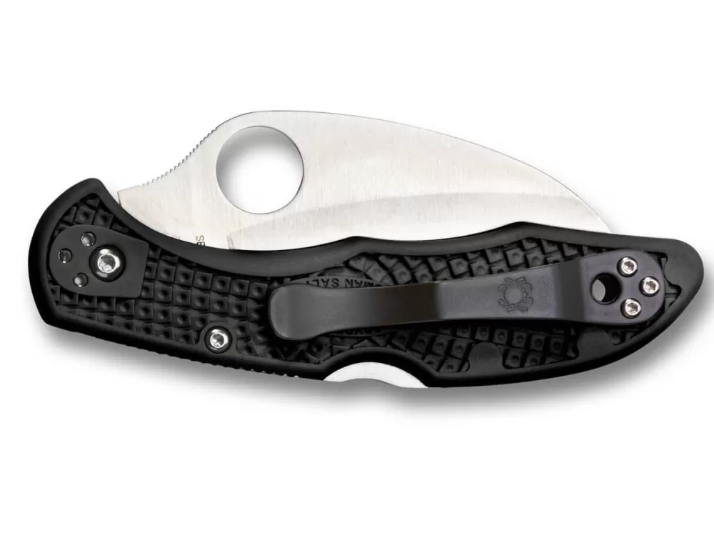 Outlet Spyderco Tasman Salt 2 Lightweight Black H1 Serrated