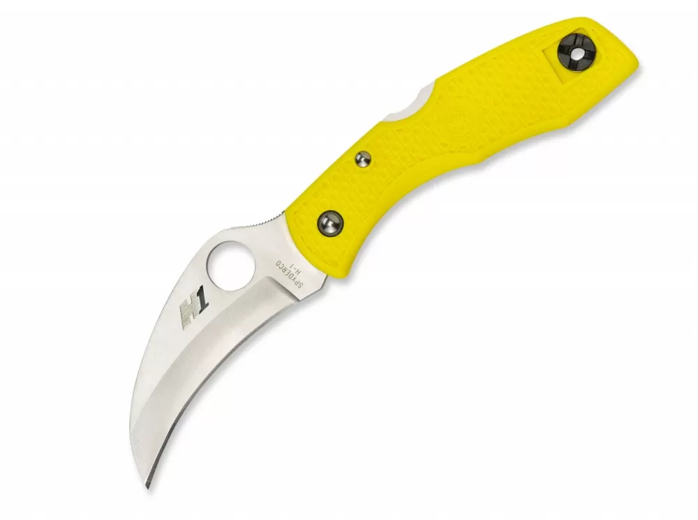 Sale Spyderco Tasman Salt H1 Plain Yellow