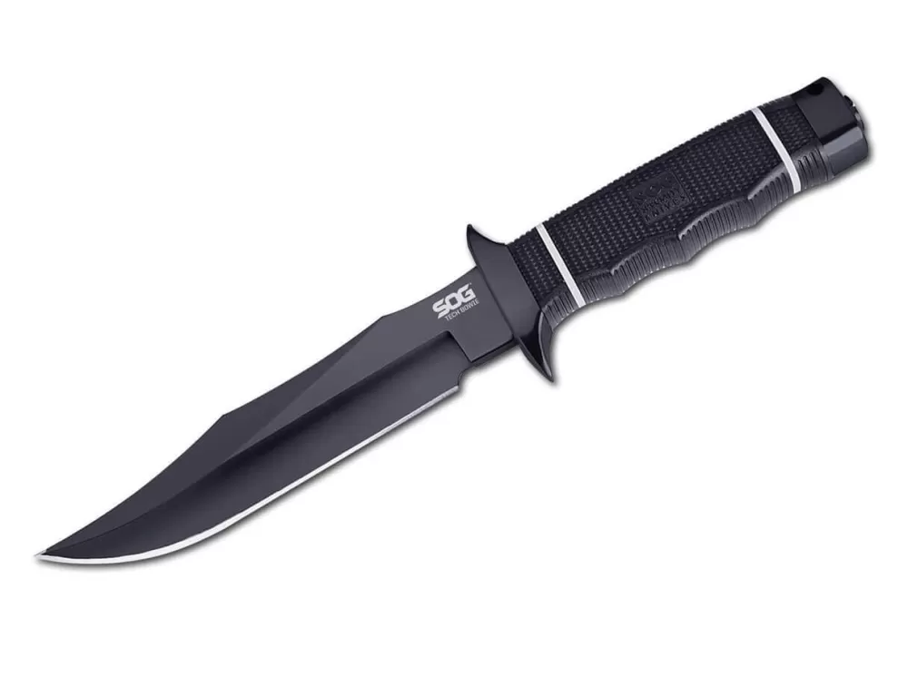 SOG Tech Bowie Black> Outdoor Knives