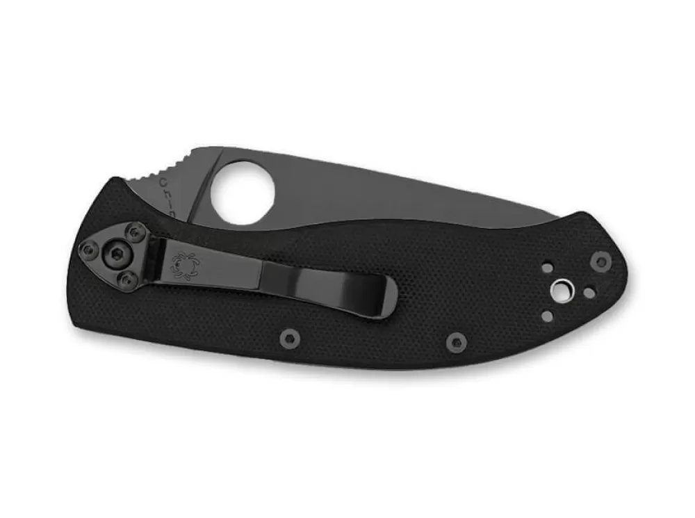 Discount Spyderco Tenacious Black Plain