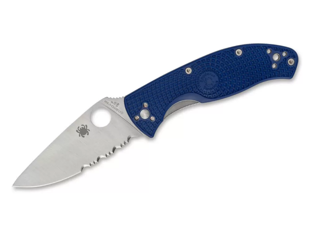 Hot Spyderco Tenacious Blue Combination