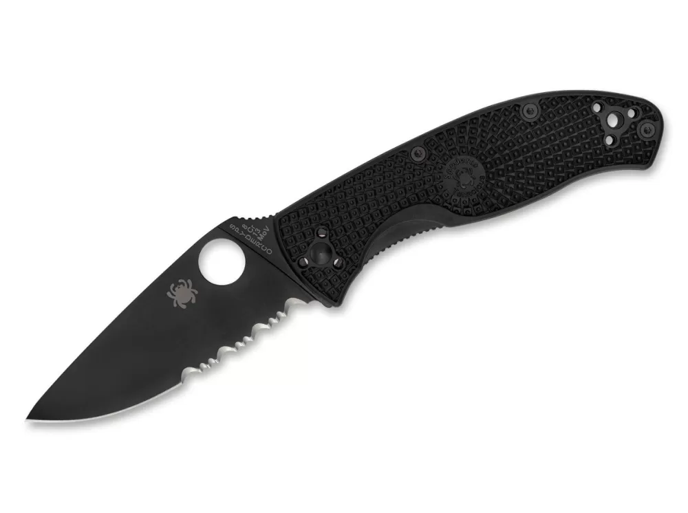 Cheap Spyderco Tenacious Lightweight Black Combination