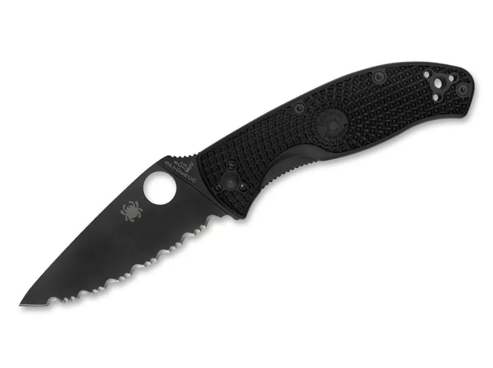 Cheap Spyderco Tenacious Lightweight Black Serrated