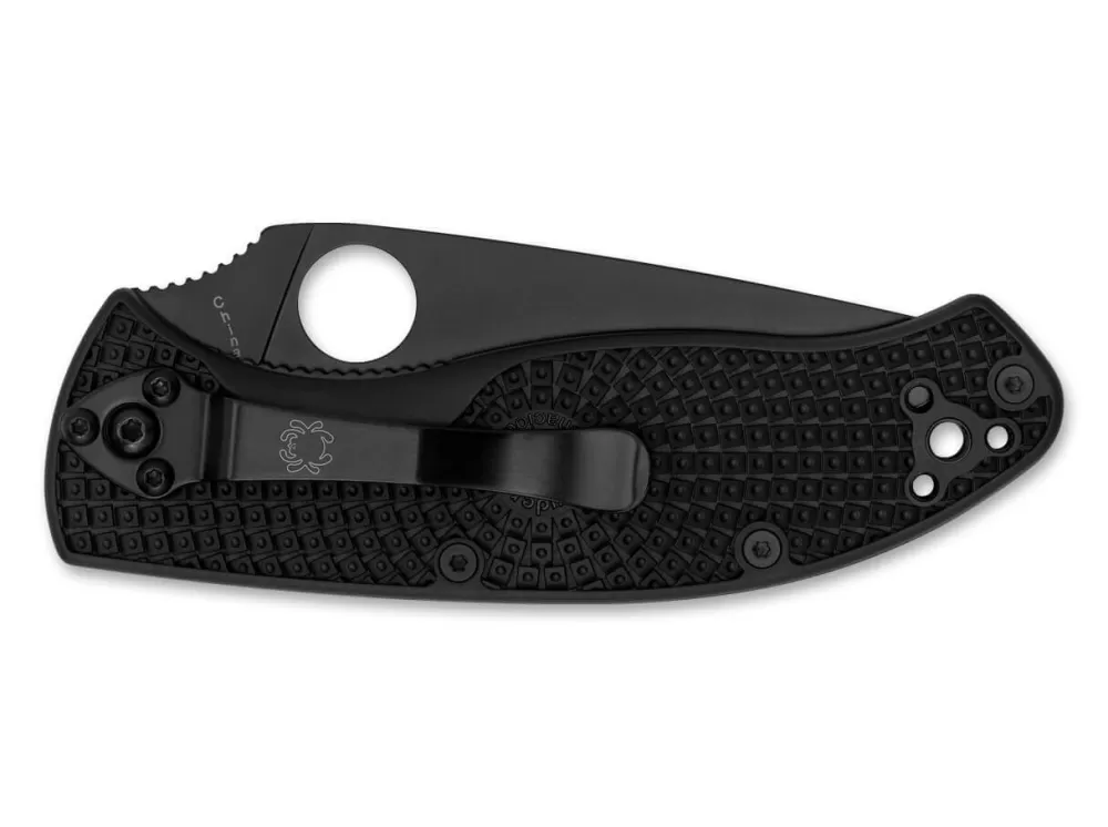 Cheap Spyderco Tenacious Lightweight Black Serrated