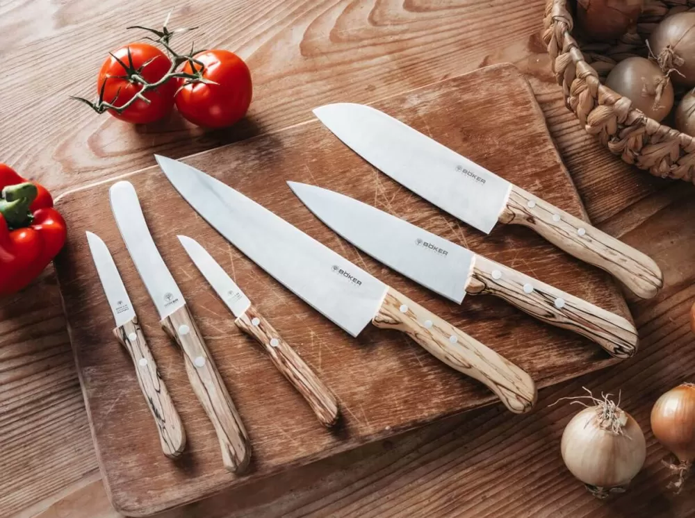 Böker Manufaktur Solingen Tenera Buckelsmesser Ice Beech> Sandwich Knives