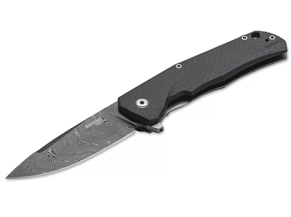 Best LionSteel T.R.E. Damascus Raindrop Carbon