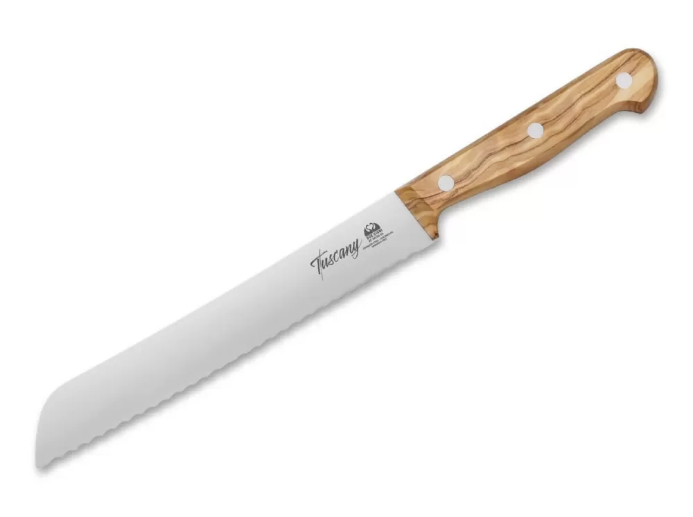 Due Cigni Tuscany Bread Knife Olive> Bread Knives