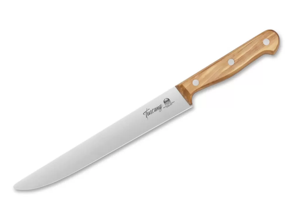 Due Cigni Tuscany Slicer Knife Olive> Butcher'S Knives