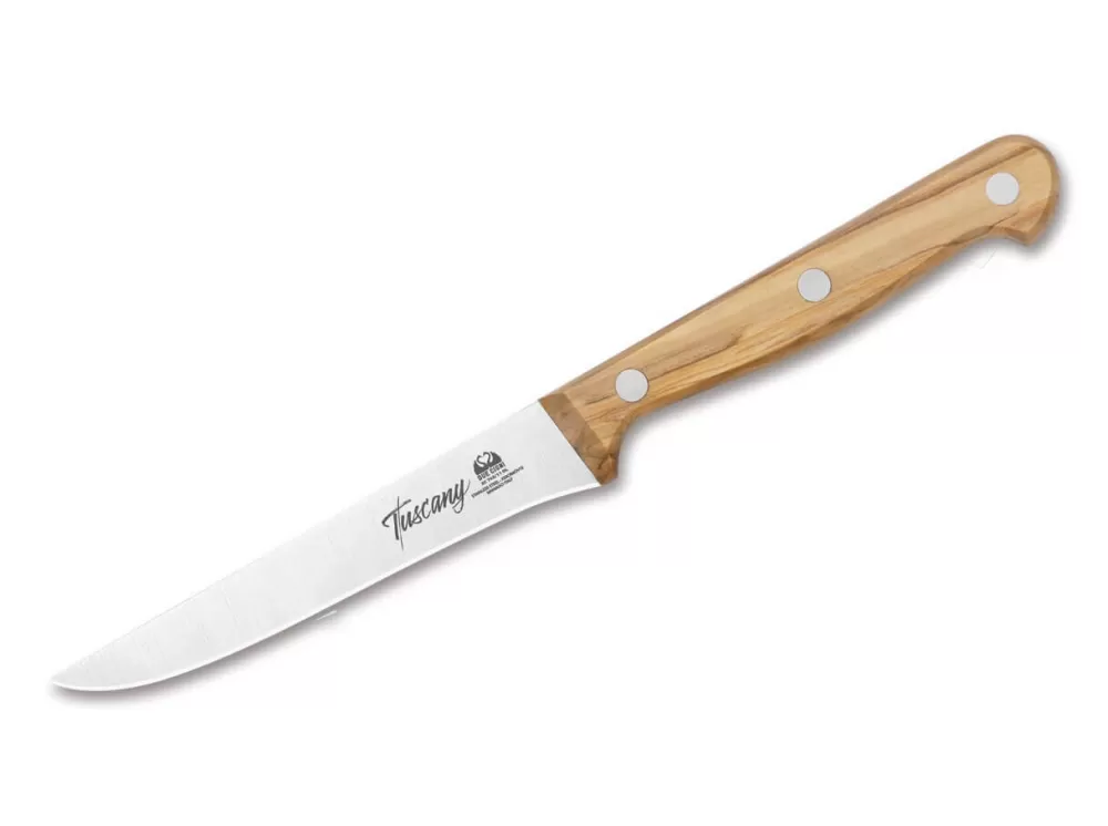 Due Cigni Tuscany Steak Knife Olive> Butcher'S Knives