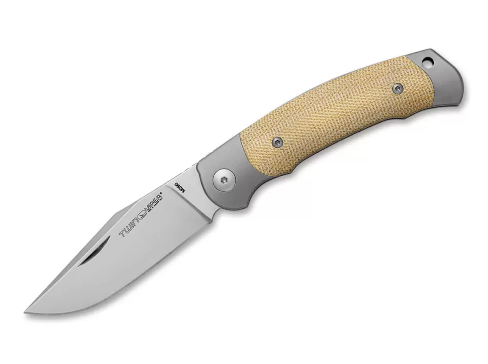 Outlet Viper Twin Titanium Micarta Natural