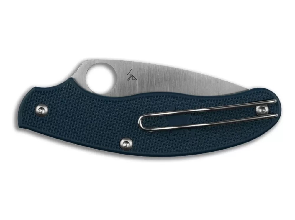 Best Sale Spyderco Uk Pen Knife Dark Blue