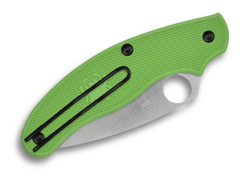 New Spyderco Uk Pen Knife Salt Green Lc200N Spyderedge