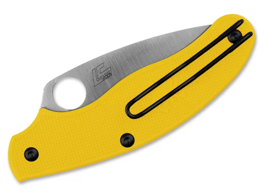 Store Spyderco Uk Penknife Salt Serrated Yellow