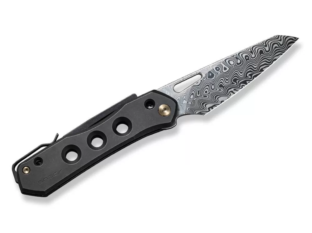 Outlet WE Knife Vision R Titanium Black Damascus