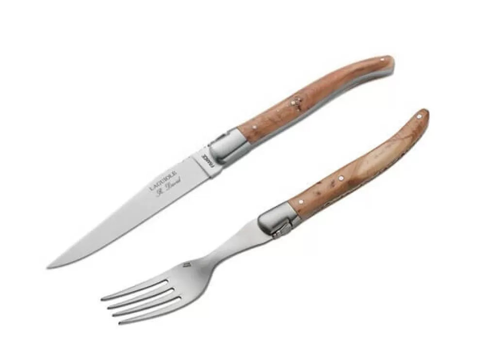 Robert David Wacholderholz Steakbesteck> Steak Cutlery