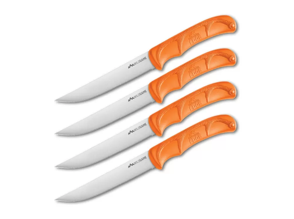 Outdoor Edge Wild Game Steak Knives Orange> Steak Cutlery