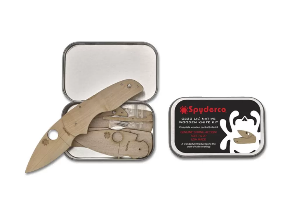 Sale Spyderco Wooden Kit Lil' Native