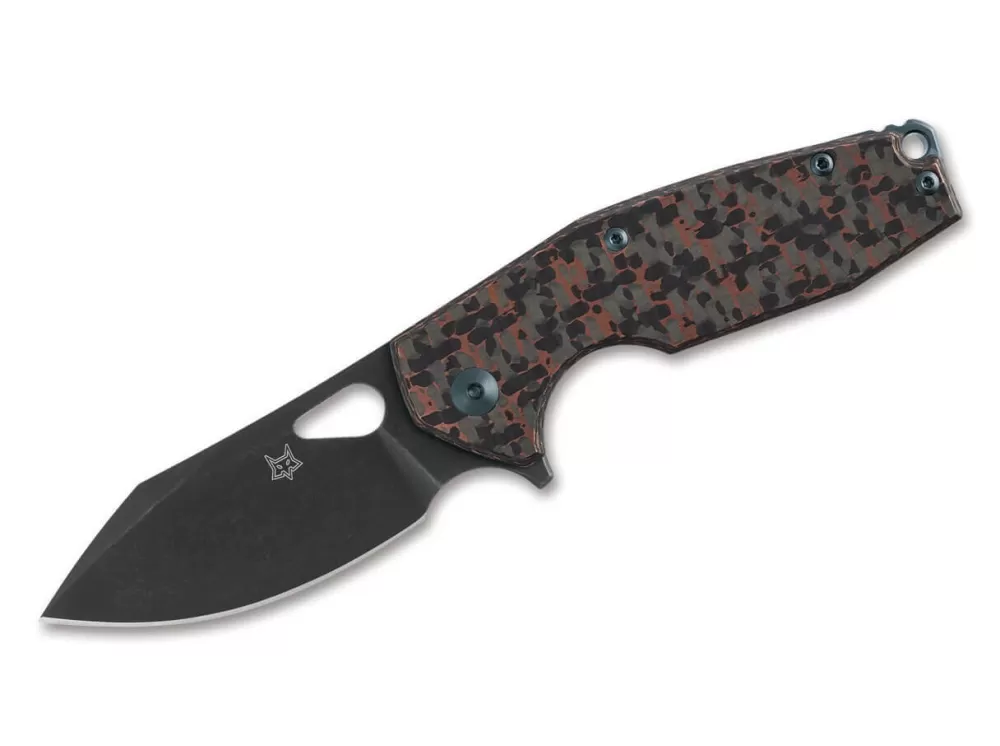 Fashion Fox Knives Yaru Titanium Cf Snake Skin