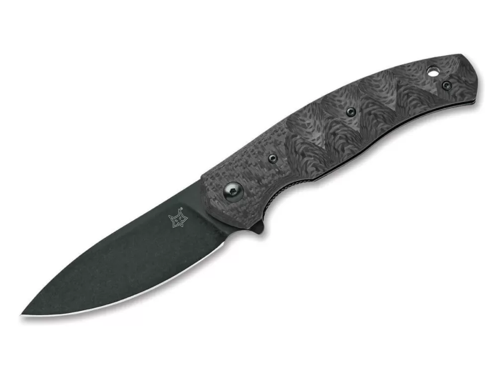 Discount Fox Knives Ziggy Carbon Fiber Black