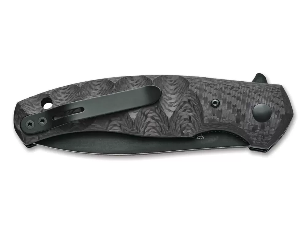 Discount Fox Knives Ziggy Carbon Fiber Black